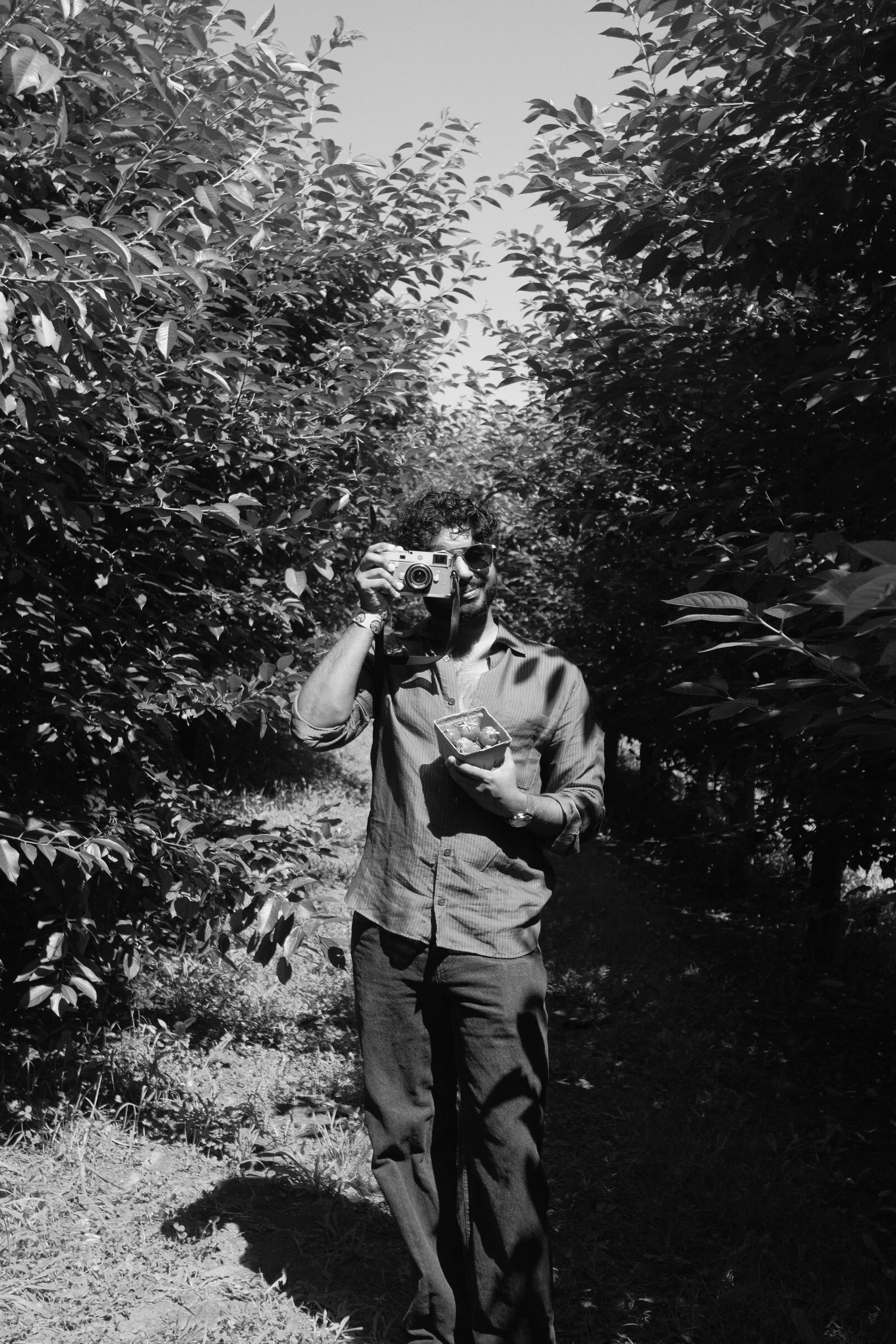 A photo of me holding a camera!